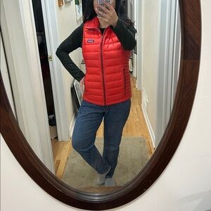 Patagonia Vibrant Red Quilted down vest